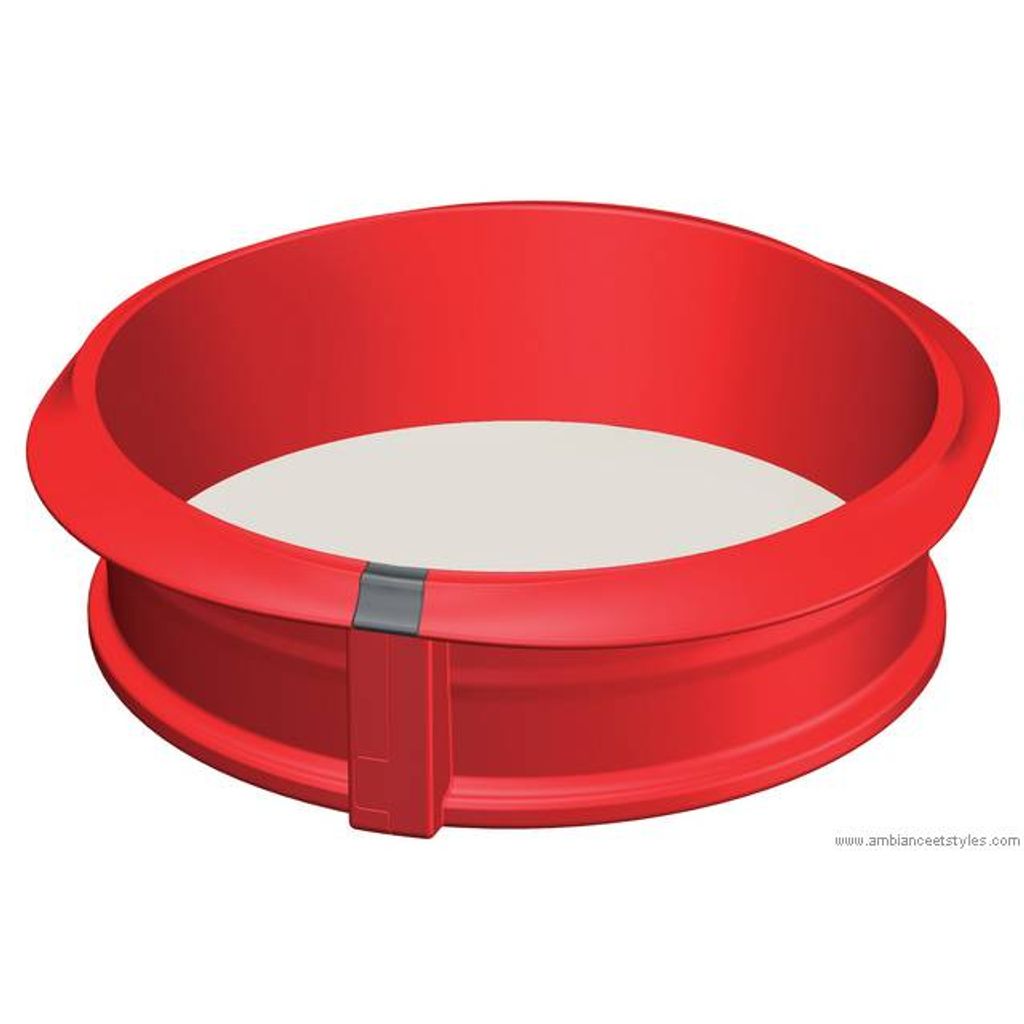 Moule Rond Démontable rouge 23 cm - Visuel 0