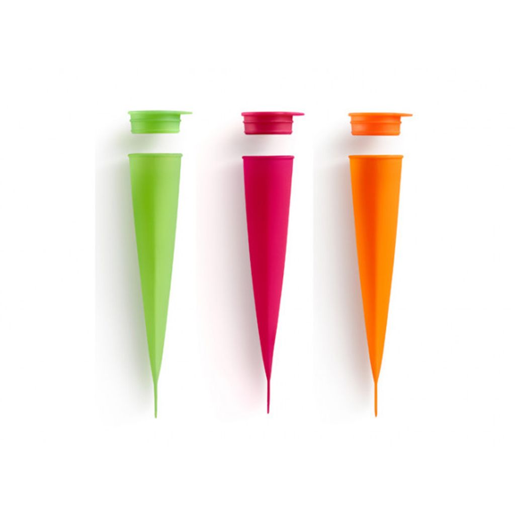 Set de 3 Moules tubes à glace en silicone - Visuel 0