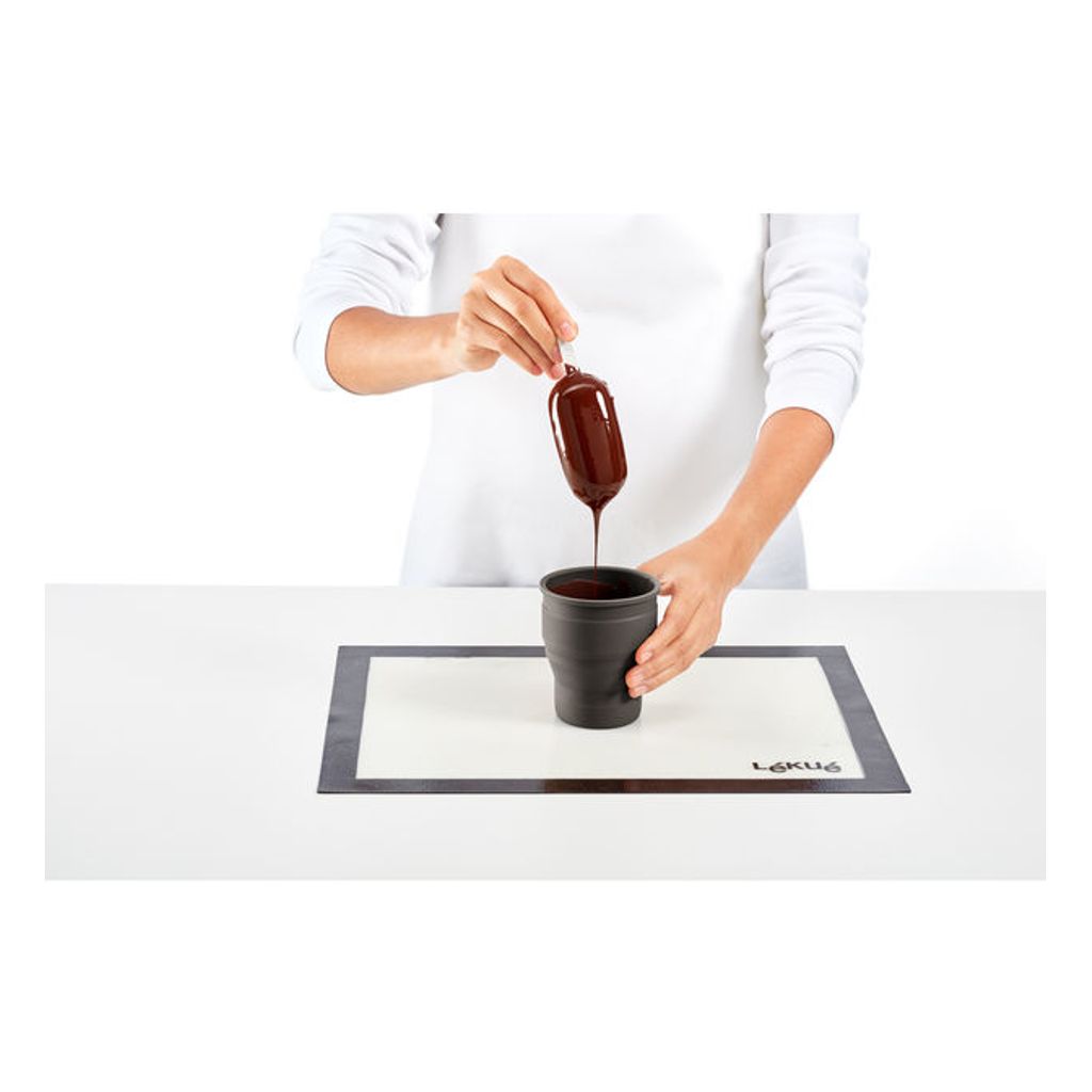 Moules à Glace Réutilisables En Silicone - Lot De 4 Avec Bâtonnets Et Couvercle - Pour Glaces Maison, Desserts