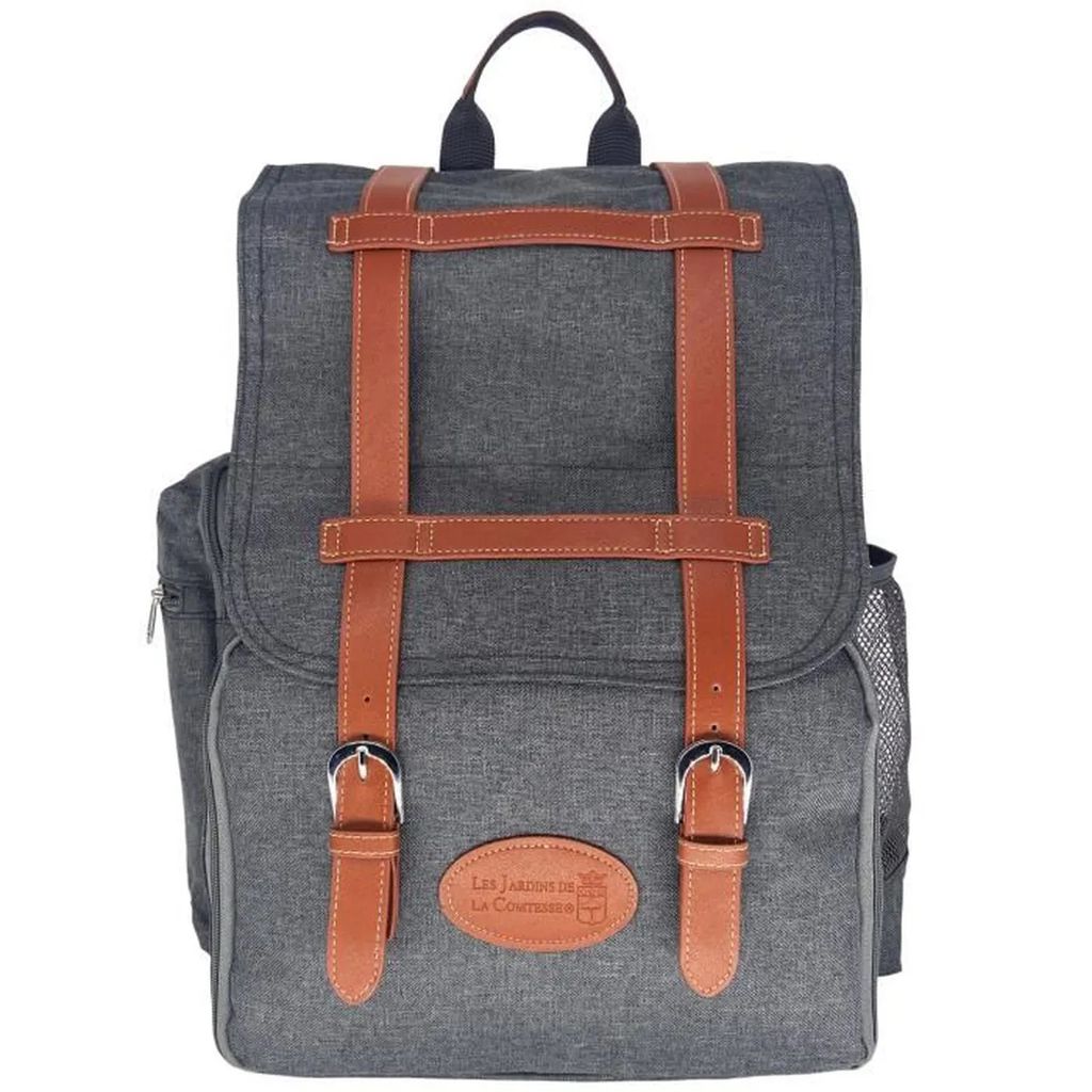 Sac à dos escapade pique-nique 4 personnes gris - Visuel 0