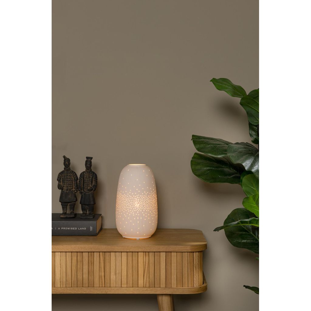 Lampe Flores en porcelaine D14cm - Visuel 1