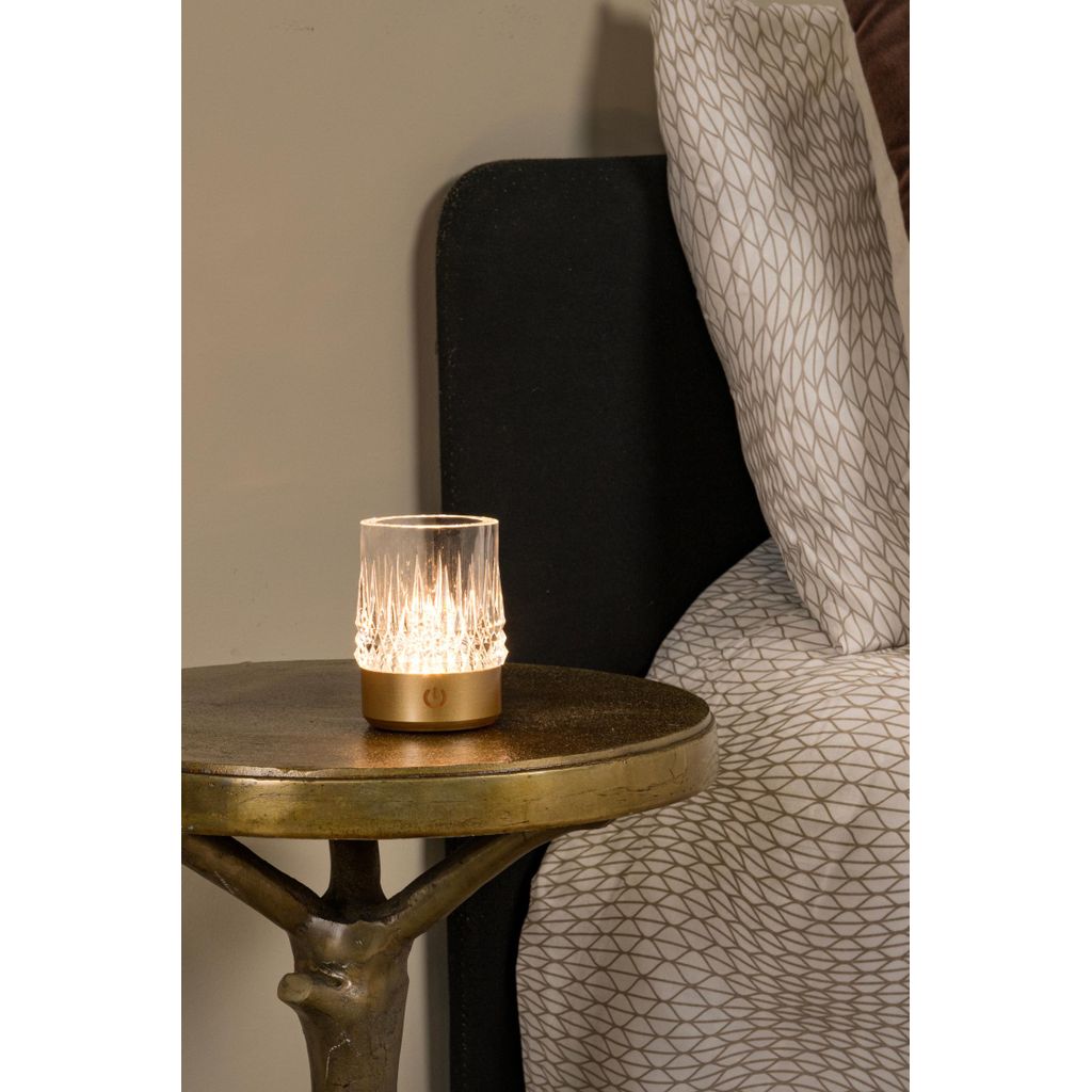 Lot de 3 lampes Lily or mat - Visuel 2