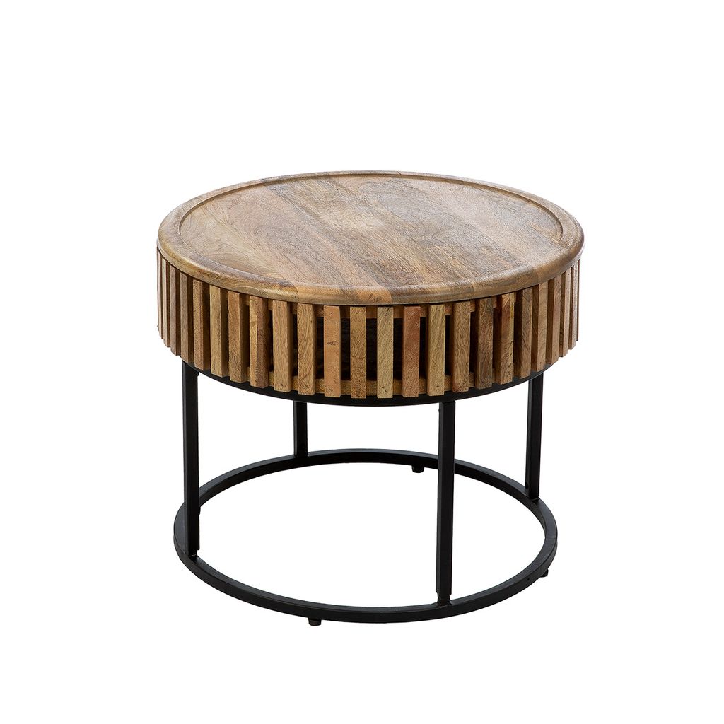Tables Roseau en bois de manguier - Visuel 1
