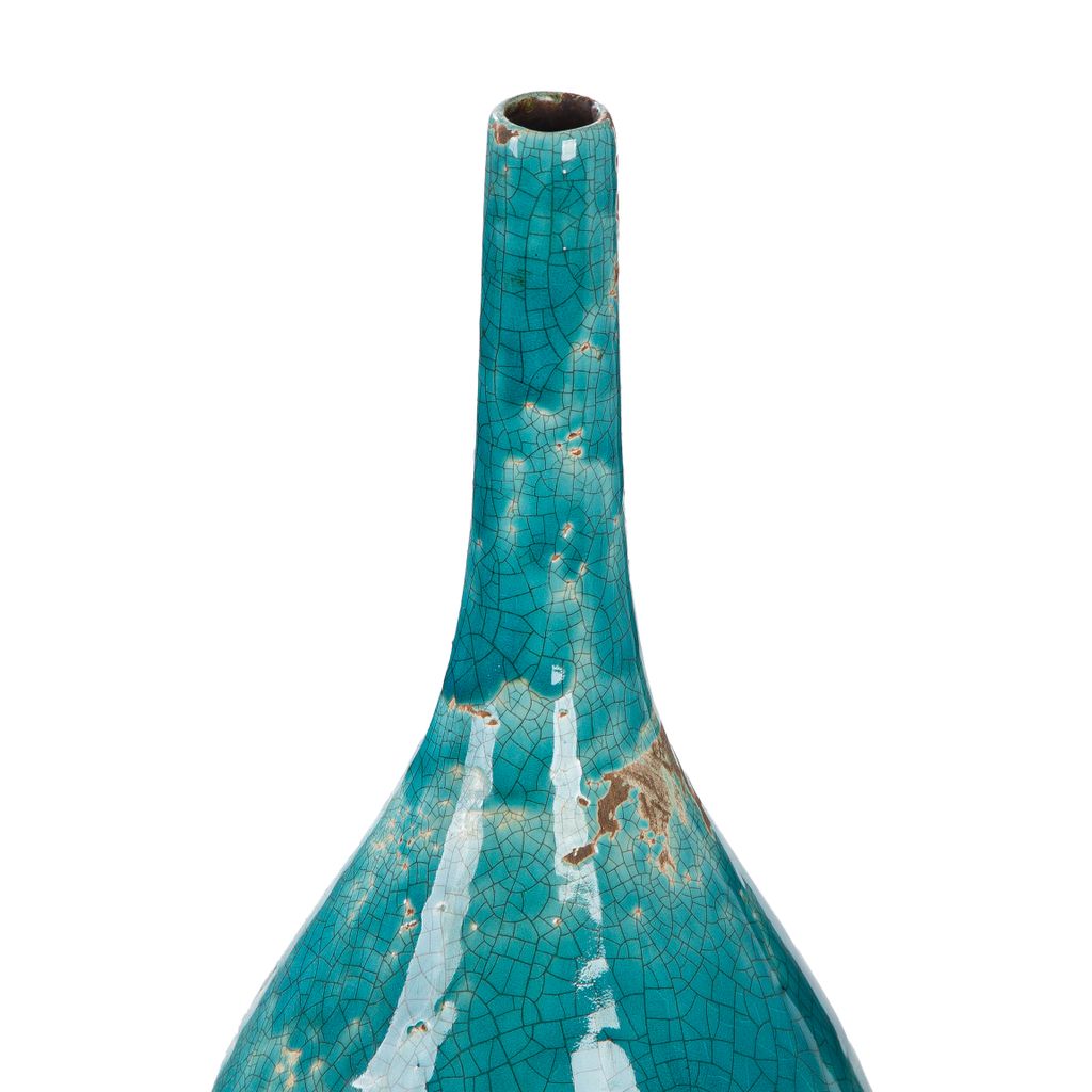 Vase de sol, "Actros", céramique, vert - Visuel 1
