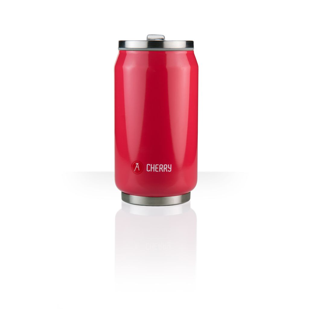 Canette isotherme Can’it rouge brillant 28 cl - Visuel 0