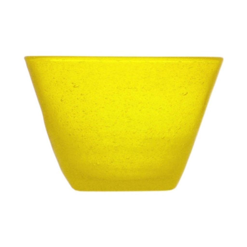 Coupelle bullée Colors 11,5cm jaune - Visuel 0