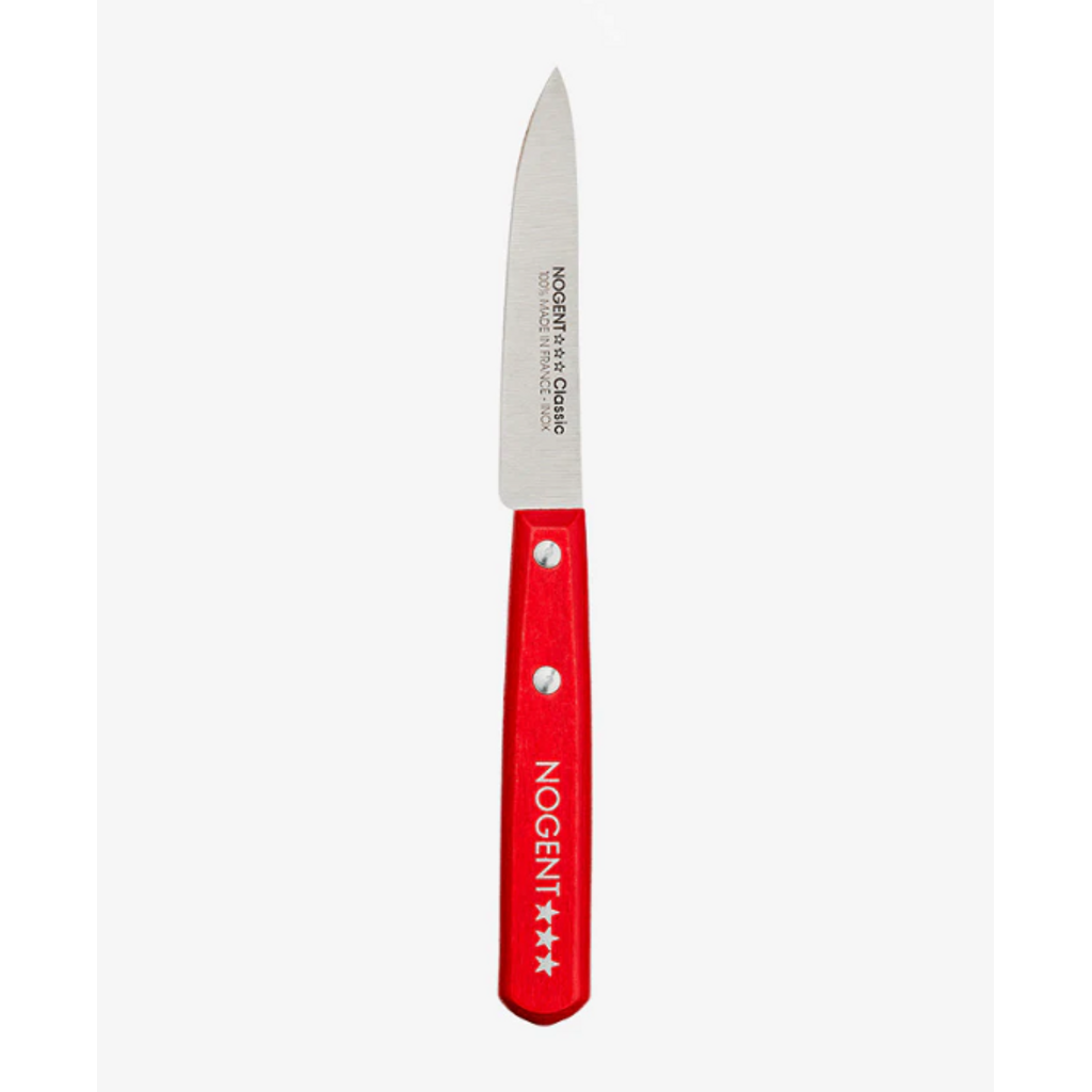 Couteau d’office Classic lame lisse 9 cm manche rouge - Visuel 0
