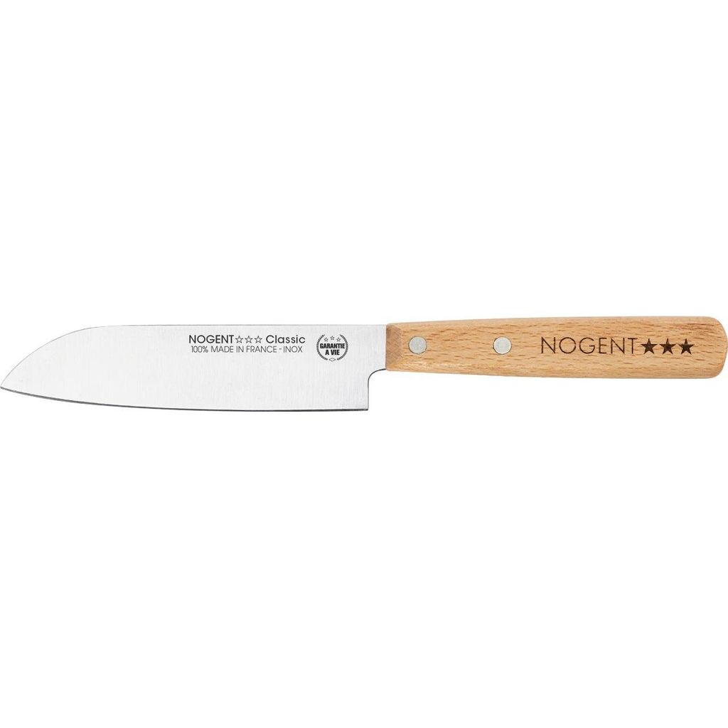 Couteau mini santoku Classic manche hêtre 11 cm - Visuel 0