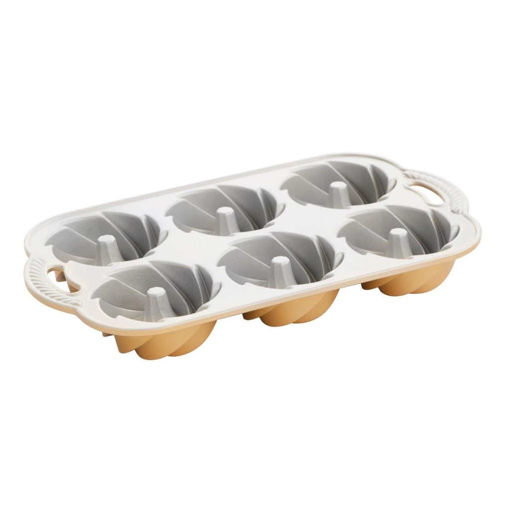Moule à 6 Mini-Bundt Or - Visuel 1