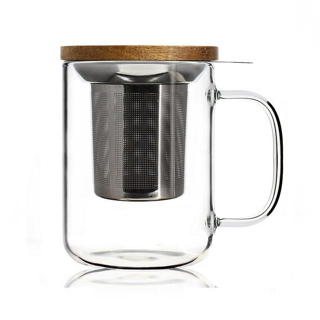 Tisanière verre double paroi Gustave 35 cl - Visuel 0