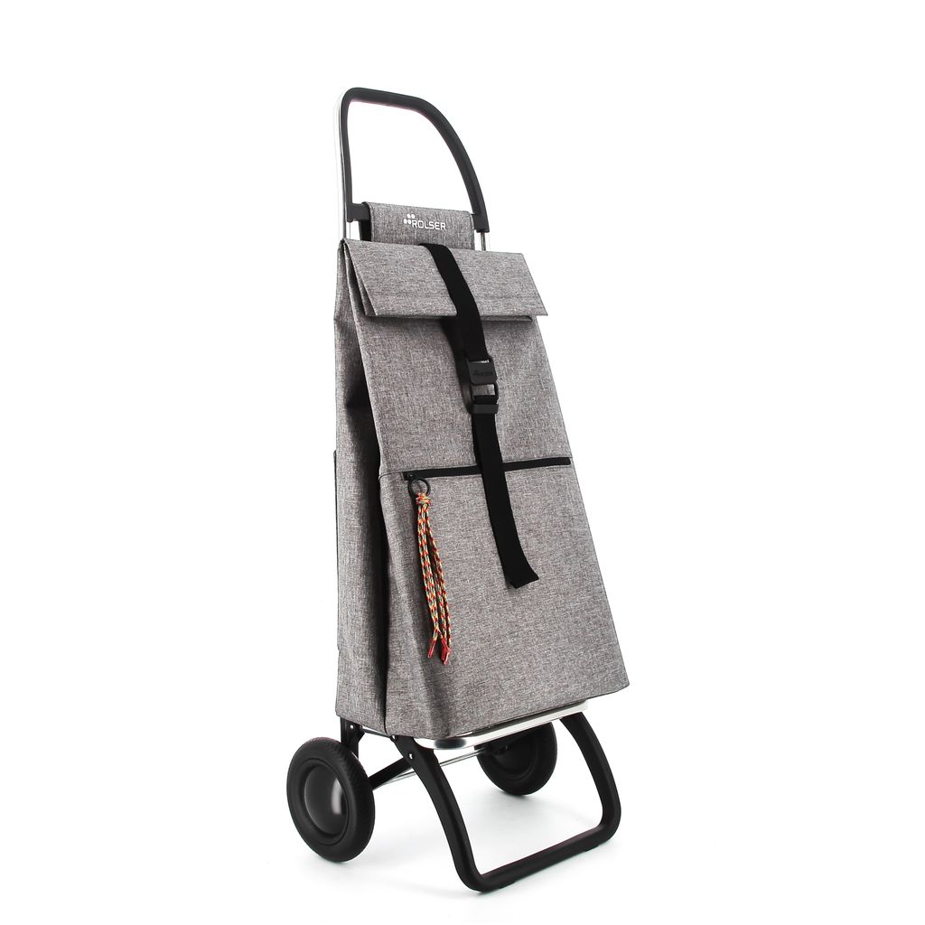 Chariot de courses à 2 roues Rolser Big Tweed Gris - Visuel 0