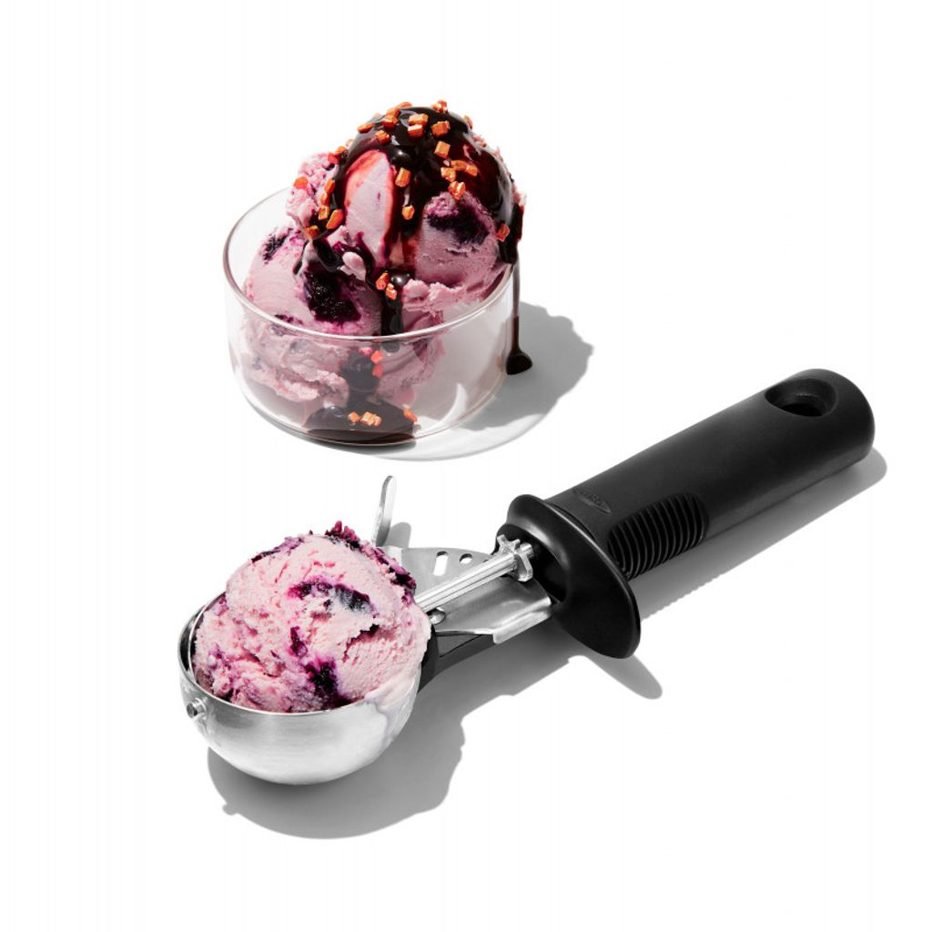 HENDI 755563 Cuillère à Glace Professionnelle En Aluminium - Talon Aiguille, 24 Portions Par Litre, Ø51x120mm