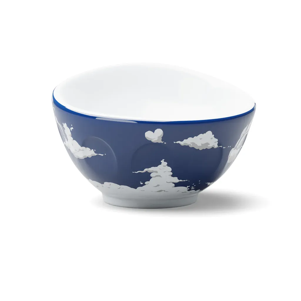 TASSEN Lot de 2 petits bols en porcelaine n° 3 avec visage rieur et savoureux, blanc, 93,6 g