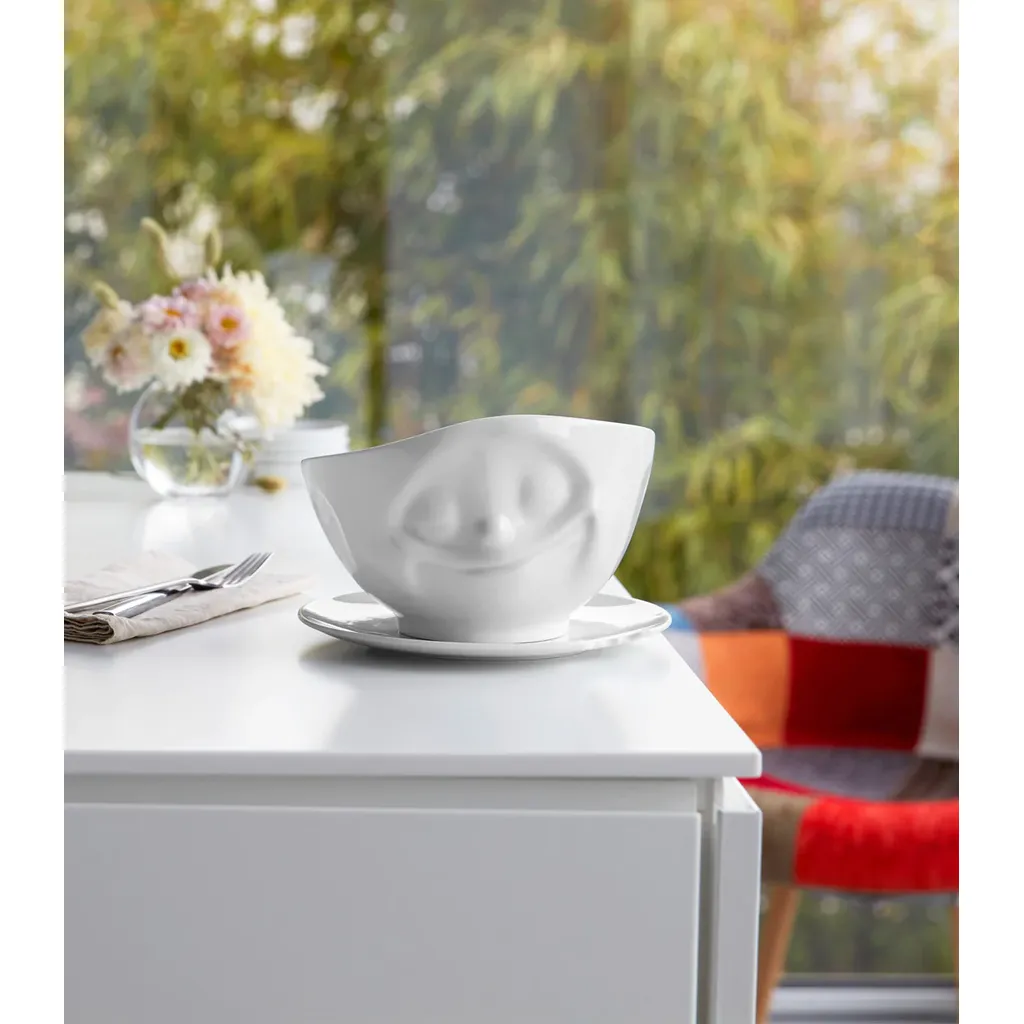 Set De 2 Mini-bols Tassen – Porcelaine Blanche 100 Ml – Rêveur & Heureux