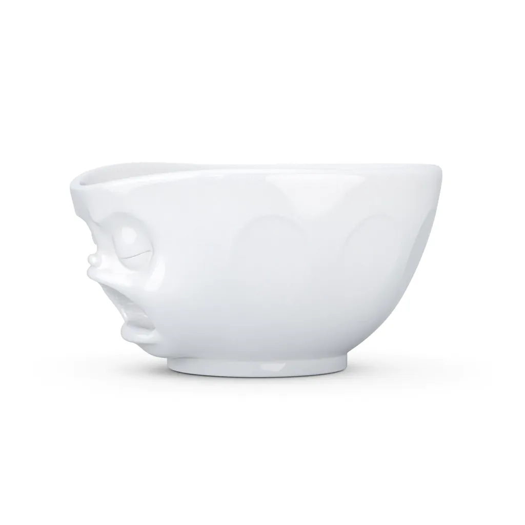 Grand Bol Distributeur Humeur En Porcelaine Tassen – 1000 Ml, Blanc