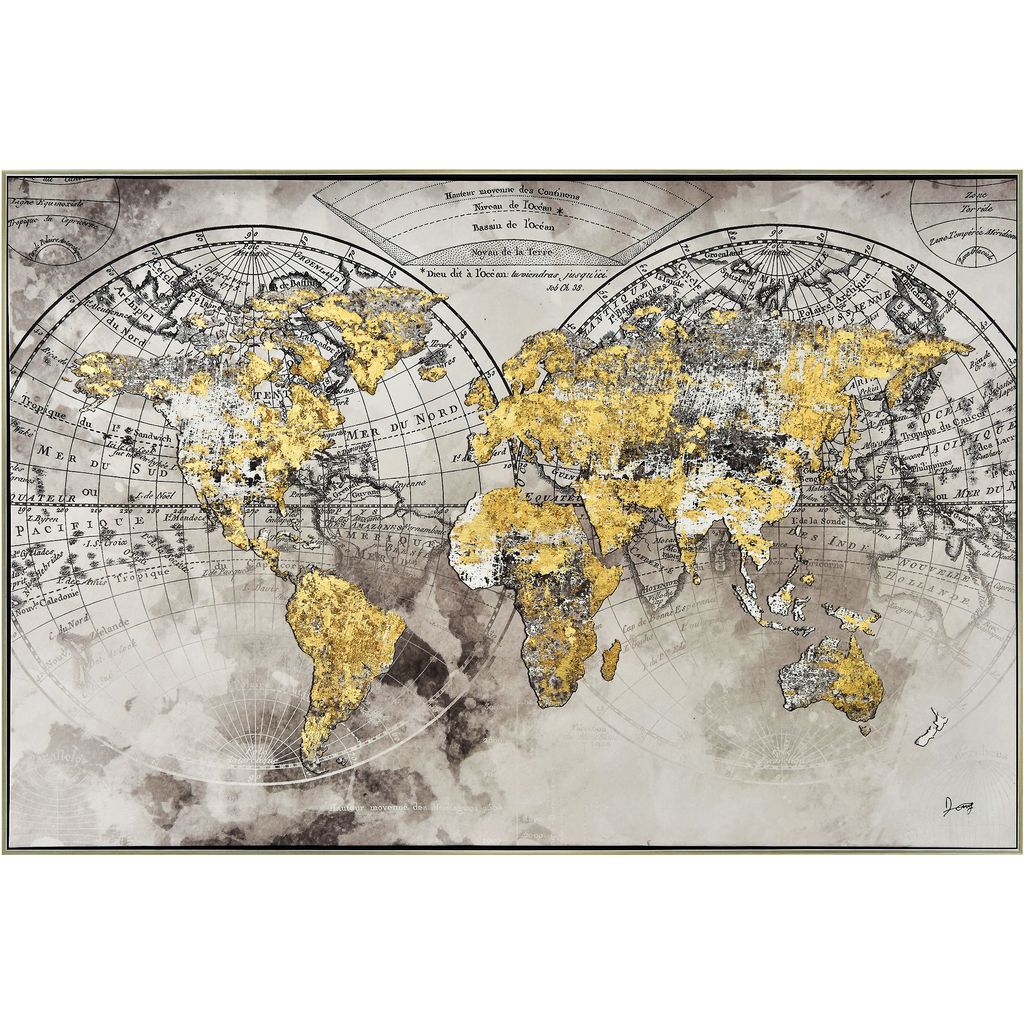 Toile Planisphère - Visuel 0