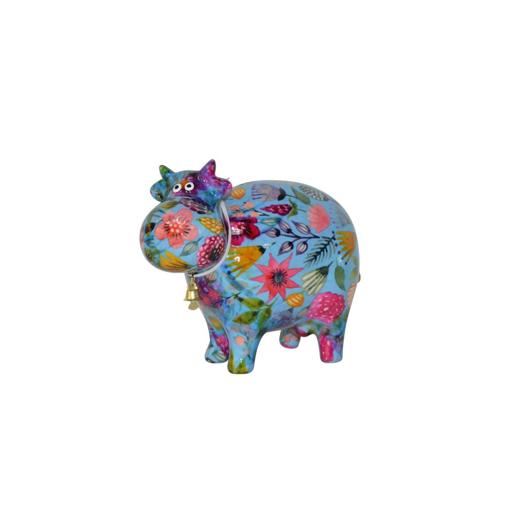 Tirelire vache Bella bleue - Visuel 0