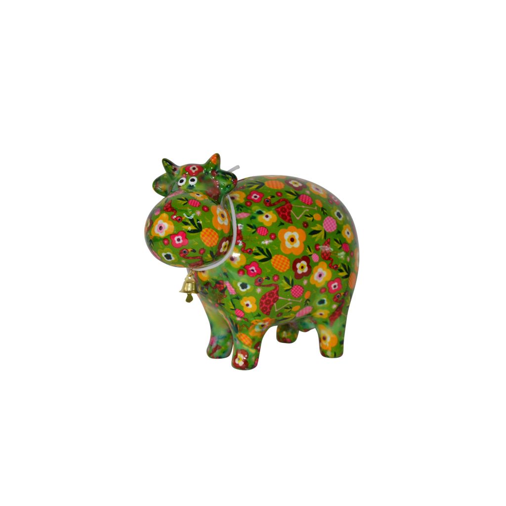Tirelire vache Bella verte - Visuel 0