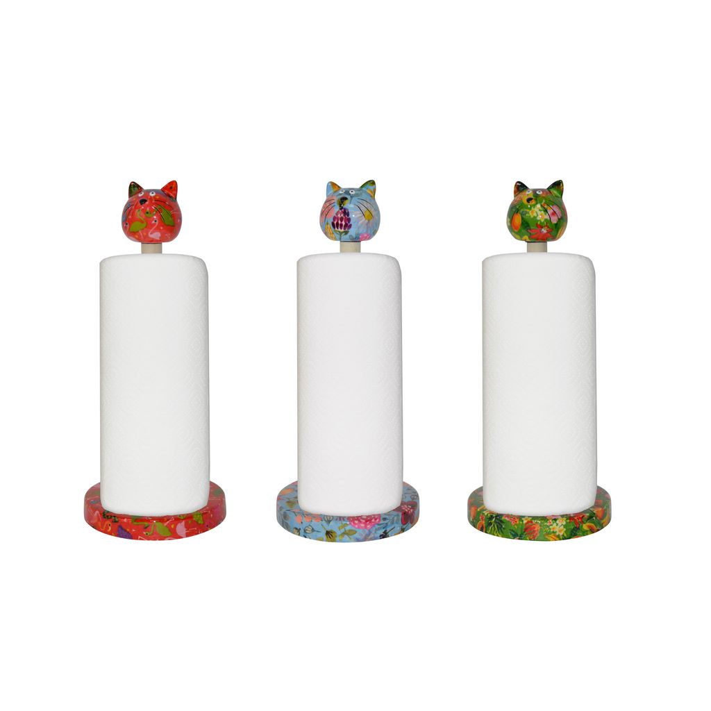 Dévidoir essuie-tout chat caramel - Visuel 0