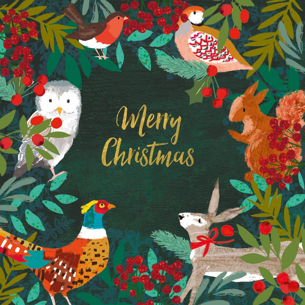 Serviettes en papier Chistmas Forest - Visuel 0