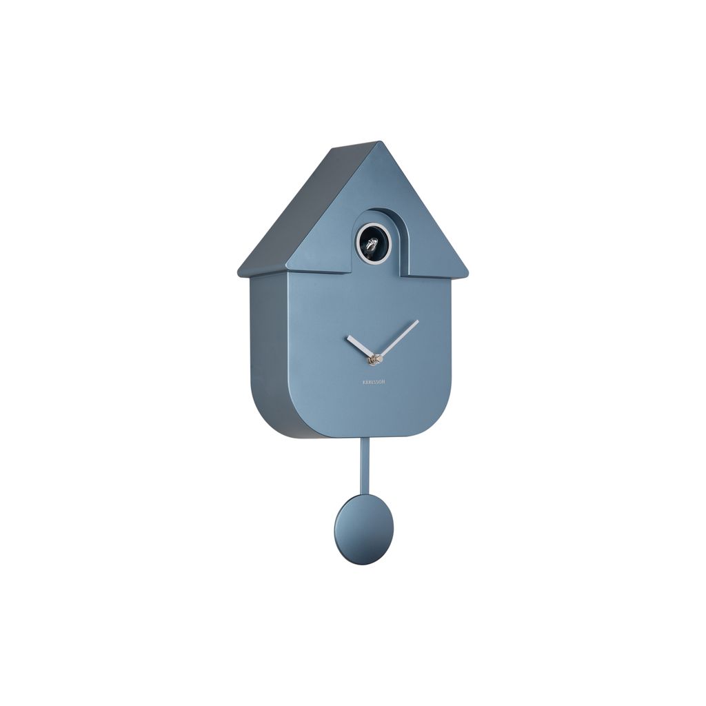 Horloge coucou moderne bleu - Visuel 0
