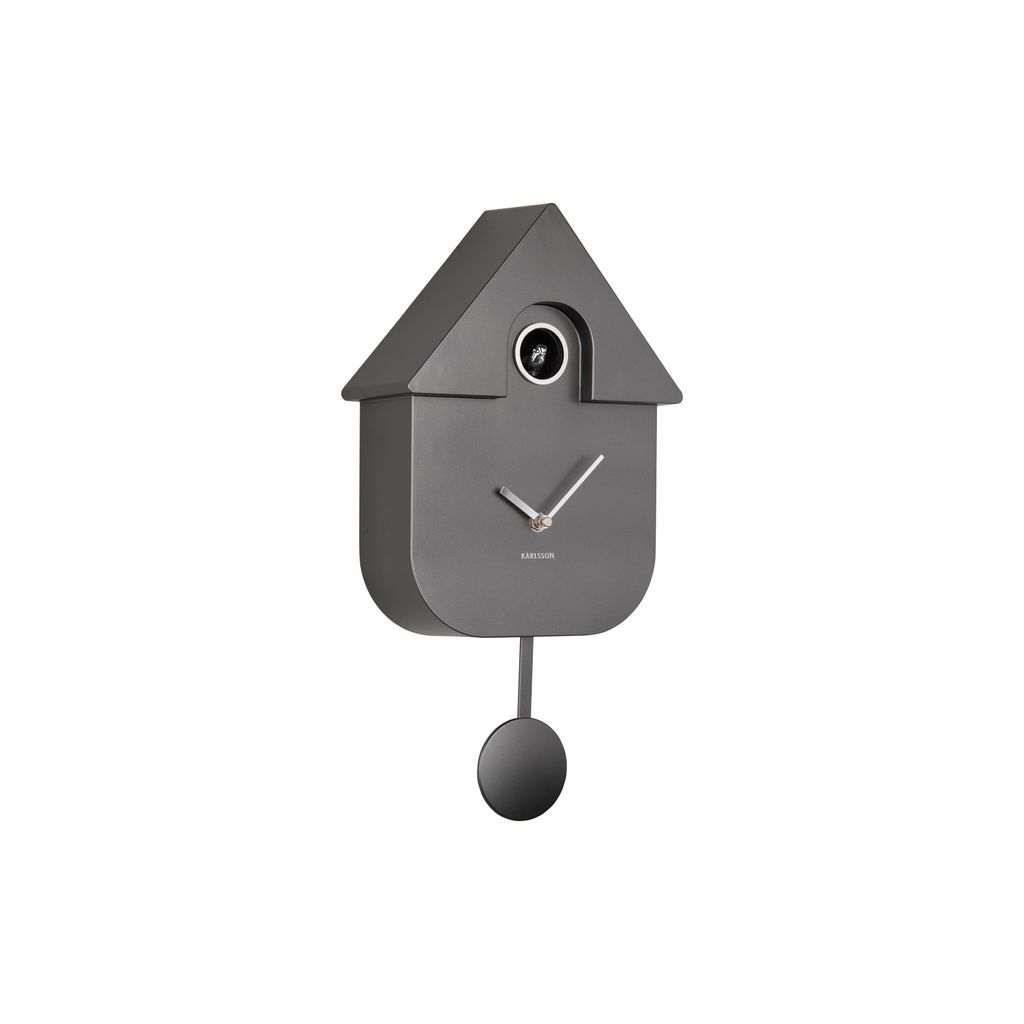 Horloge coucou moderne gris - Visuel 0
