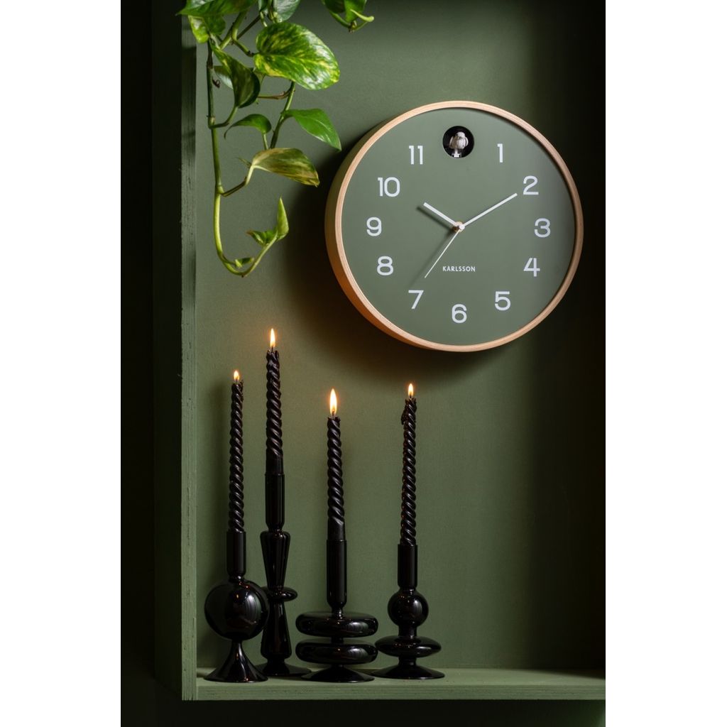 Horloge verte COUCOU D 31,5cm - Visuel 2