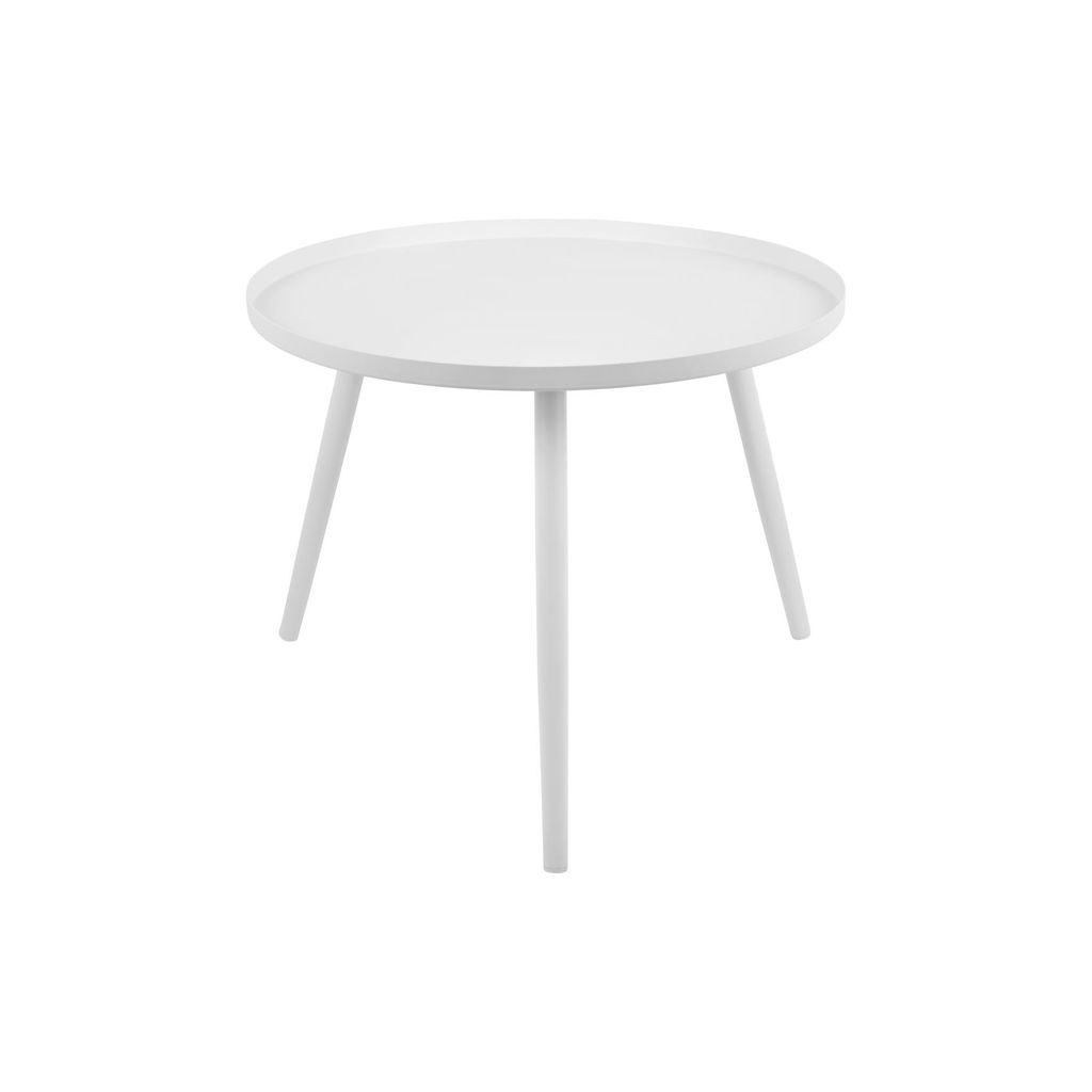 Table d'appoint Elle basse, métal blanc