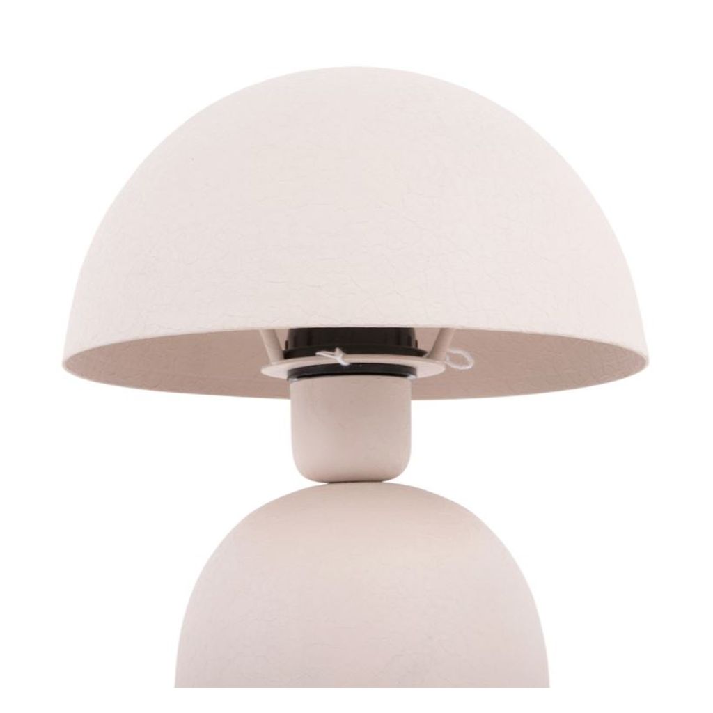 Lampe de table champignon Booz H 29 cm gris chaud - Visuel 1