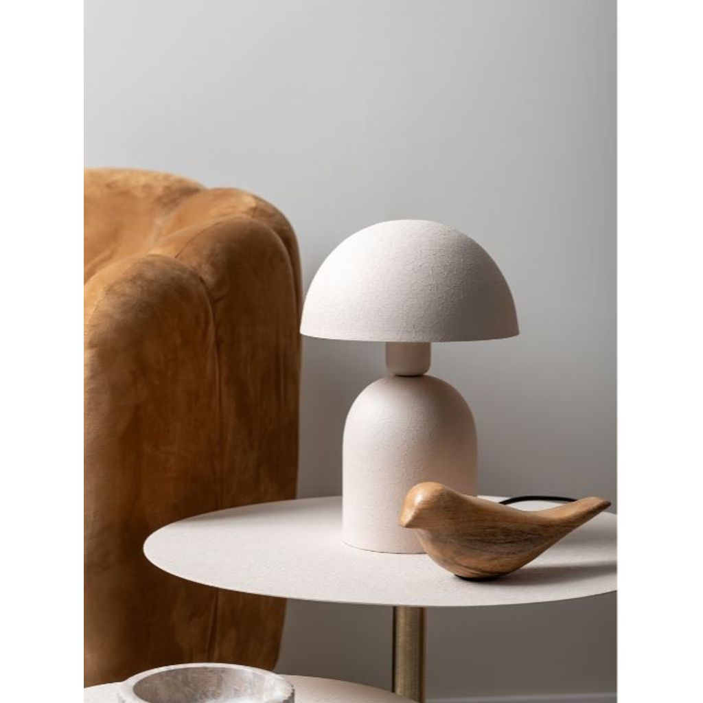 Lampe de table champignon Booz H 29 cm gris chaud - Visuel 3