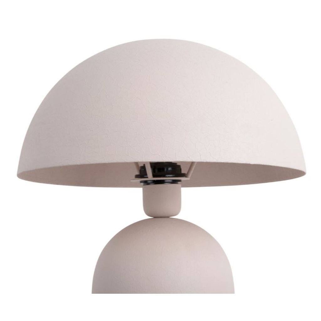 Lampe de table champignon Booz H 43 cm gris chaud - Visuel 1