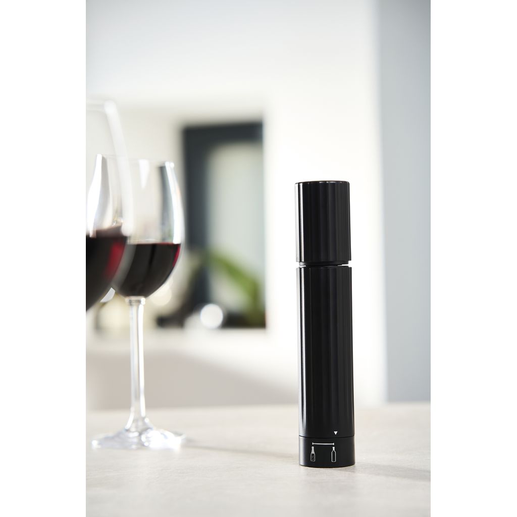 Pompe de Conservation Vin et Champgne, ABS Noir 20 cm - Visuel 4