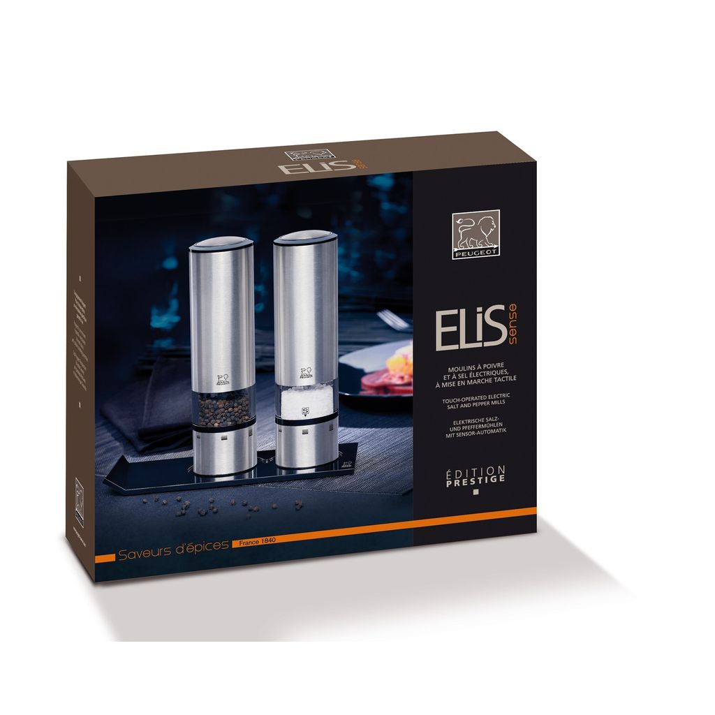 Coffret moulin électrique Elis Sense Poivre/Sel - Visuel 1