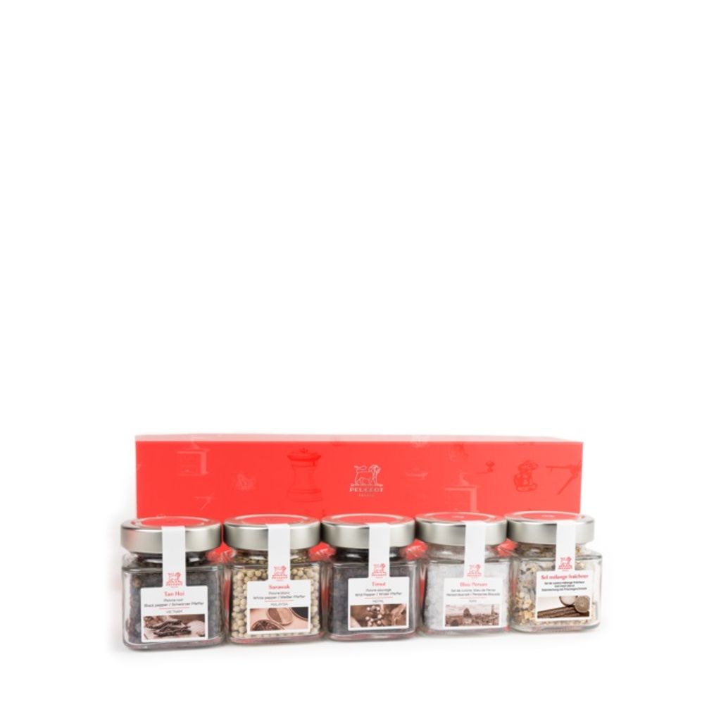 Coffret 3 poivres & 1 sel & 1 mélange sel - Visuel 0