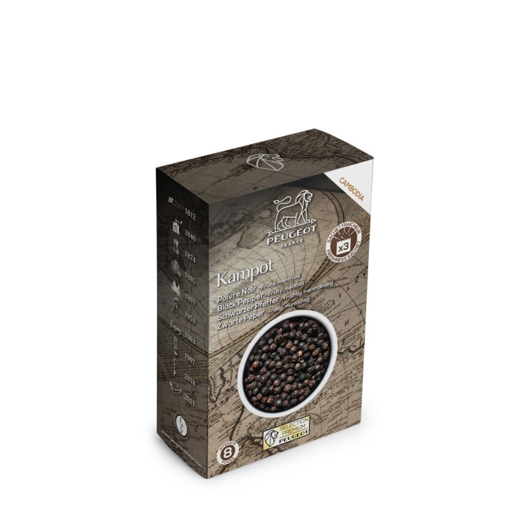 3 sachets fraîcheur de poivre noir premium Kampot (Cambodge) - Visuel 0