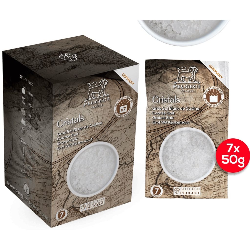7 sachets fraîcheur de gros sel blanc d'Allemagne - Visuel 0