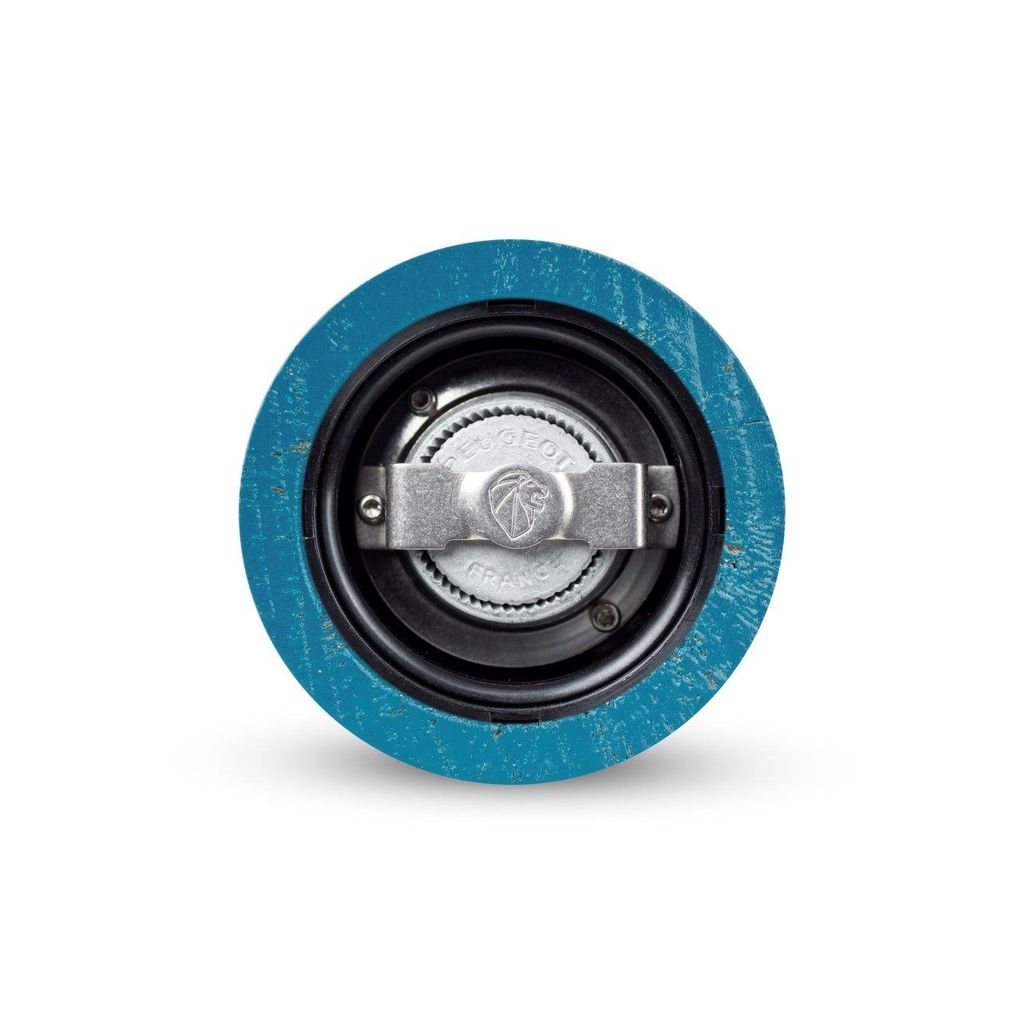 Moulin à poivre manuel u'Select Paris Rama bois laqué bleu pacifique 18 cm - Visuel 1