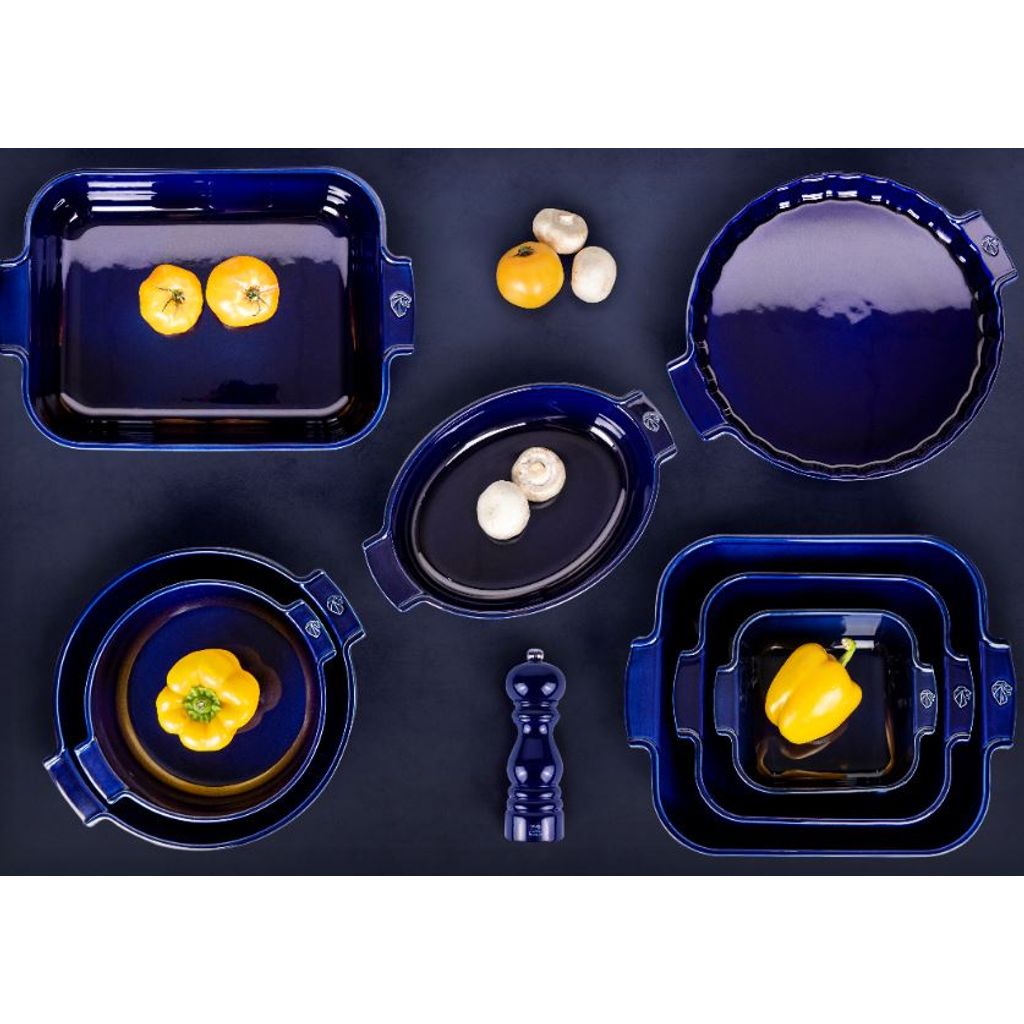 Plat à four rectangulaire bleu 40 cm - Visuel 1