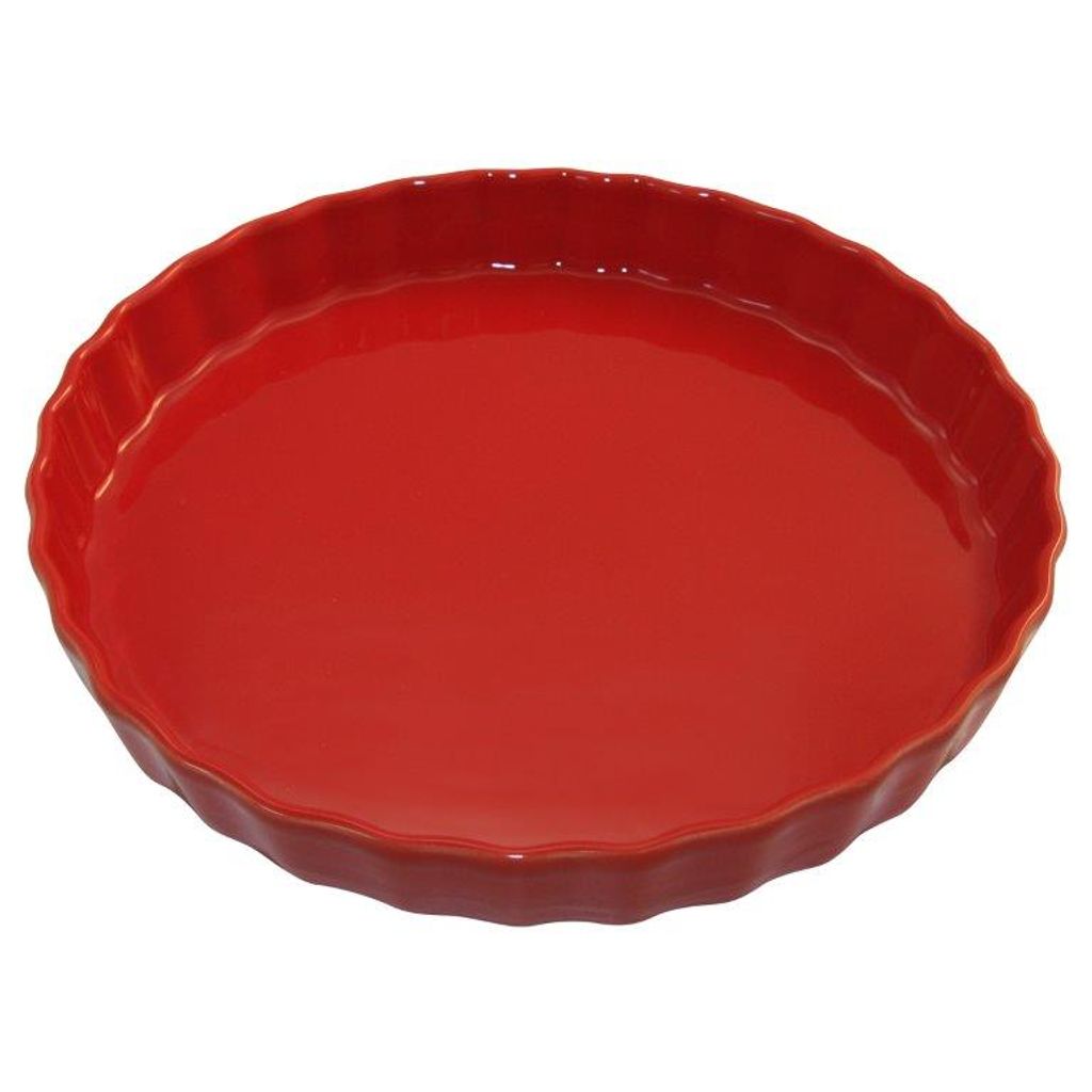 Plat à tarte Délices 30 cm rouge cerise