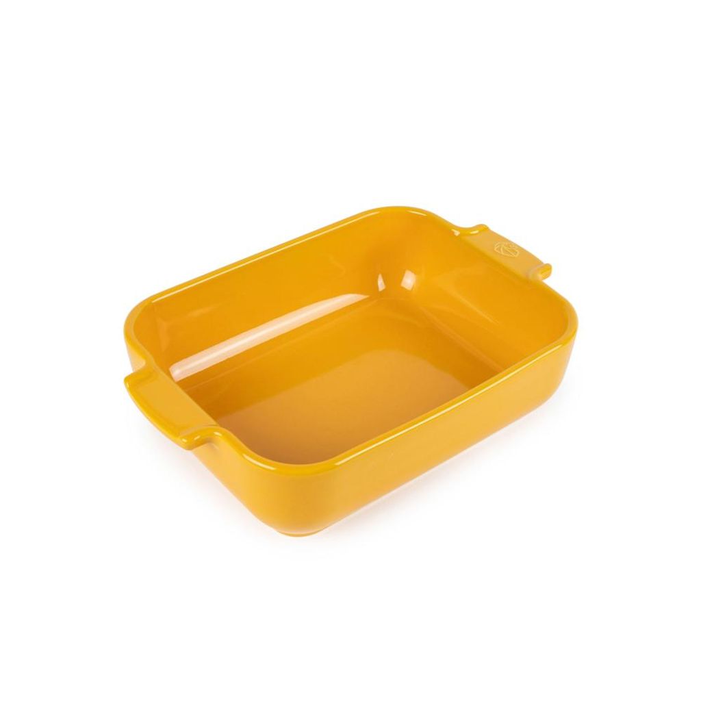 Plat à four rectangle jaune safran 36 cm - Visuel 0