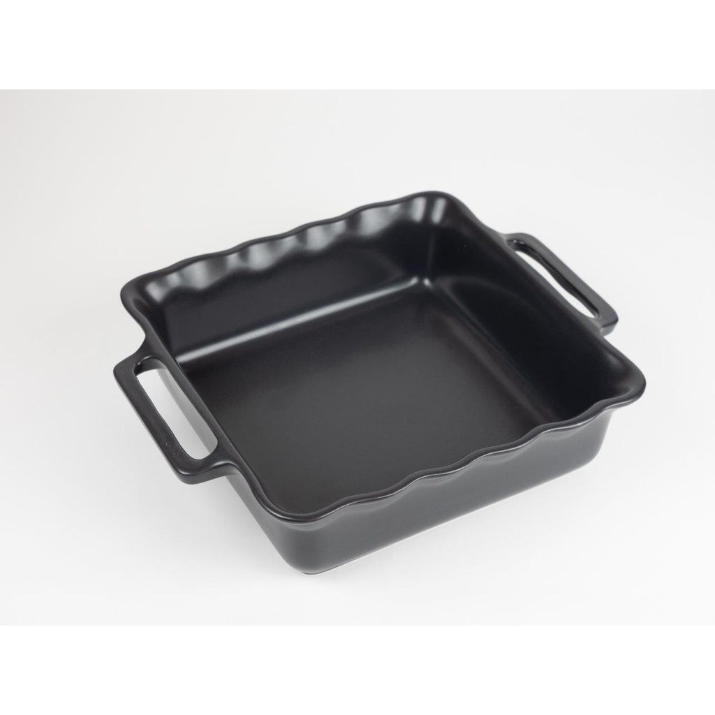 Plat carré Délice Noir ardoise 31,5 cm - Visuel 0
