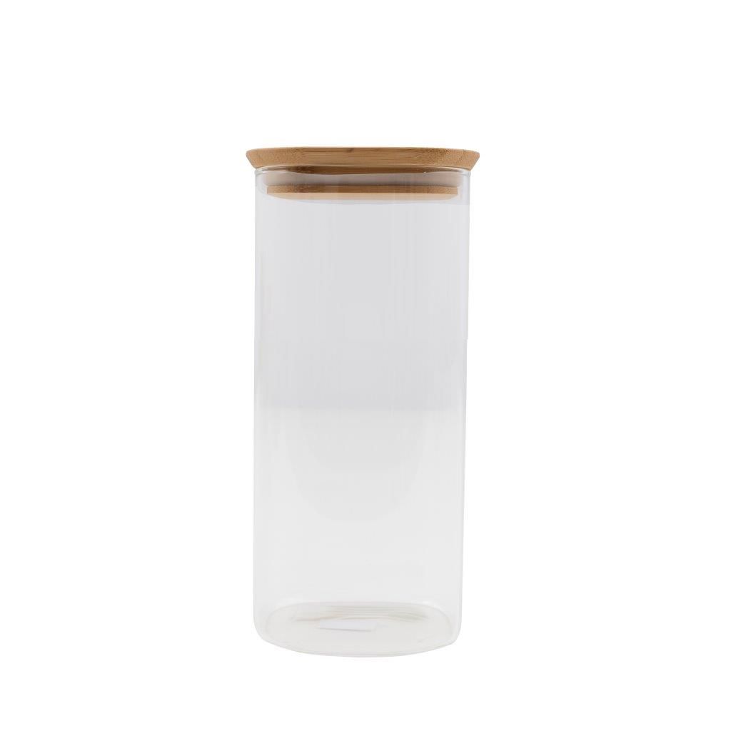 BOCAL VERRE COUVERCLE BAMBOU 1,4L - Visuel 2