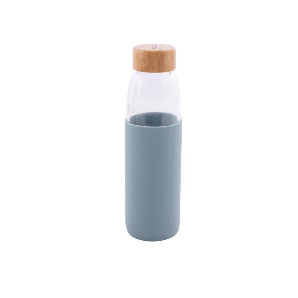 Bouteille verre borosilicate 580 ml bleu brouillard