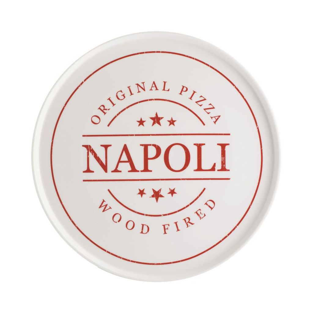 PLAT à PIZZA NAPOLI en céramique D. 31 cm - Visuel 0