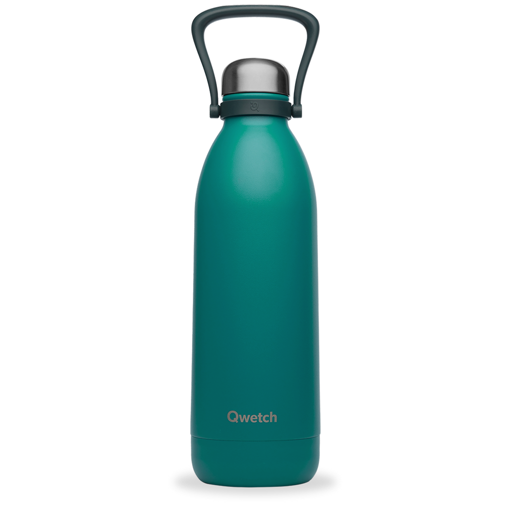 Bouteille isotherme titan bleu minéral 1,5 L - Visuel 0