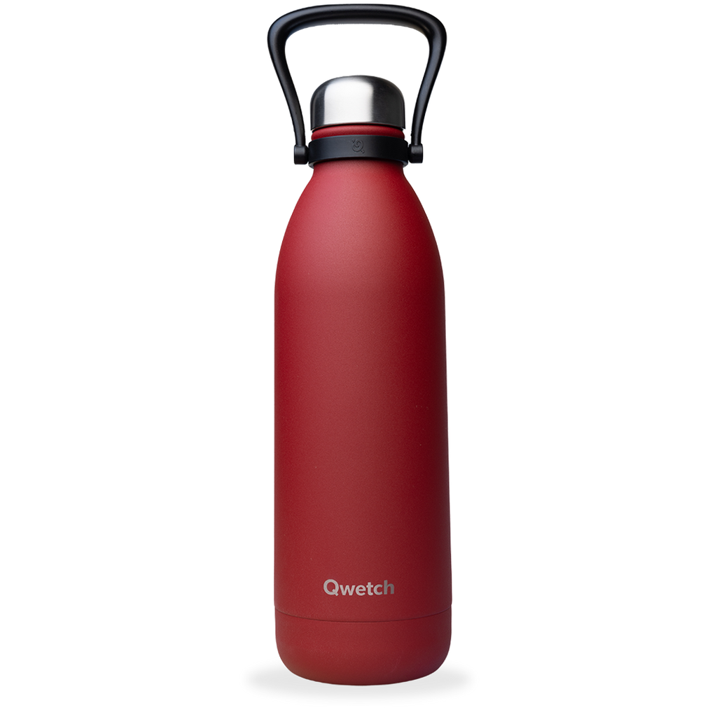 Bouteille isotherme titan Granite rouge 1,5 l - Visuel 0