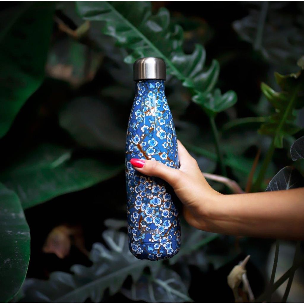Bouteille isotherme flower bleue 260 ml - Visuel 2