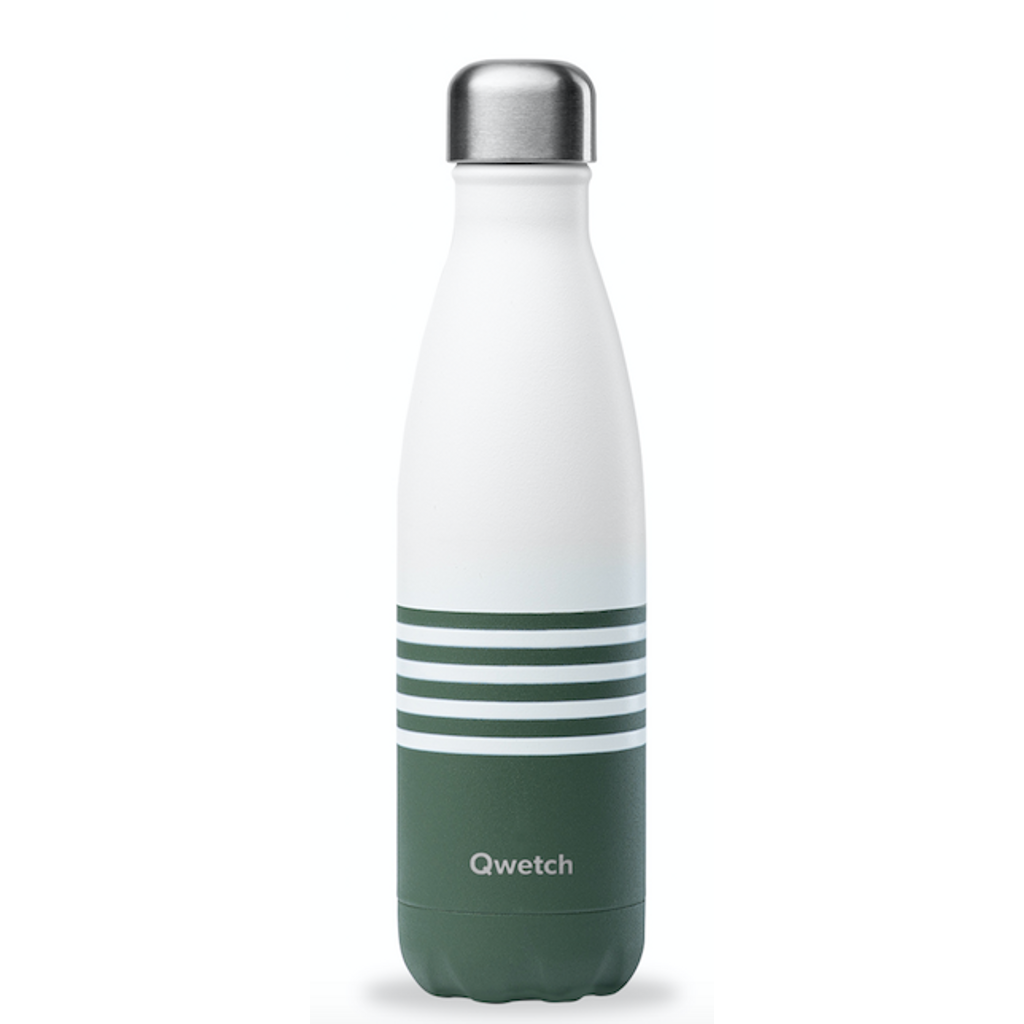 Bouteille isotherme marinière kaki 500 ml - Visuel 0