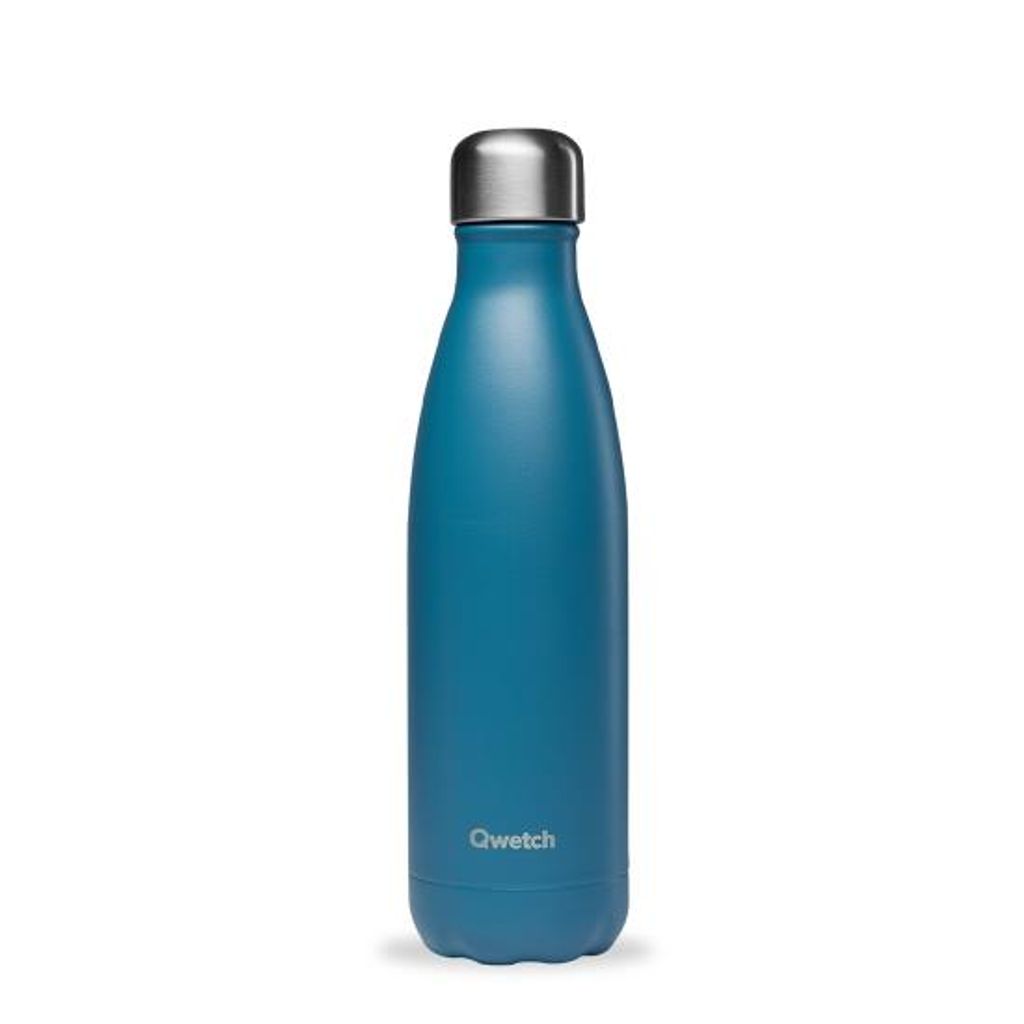 Bouteille isotherme 500 ml Matt bleu canard - Visuel 0