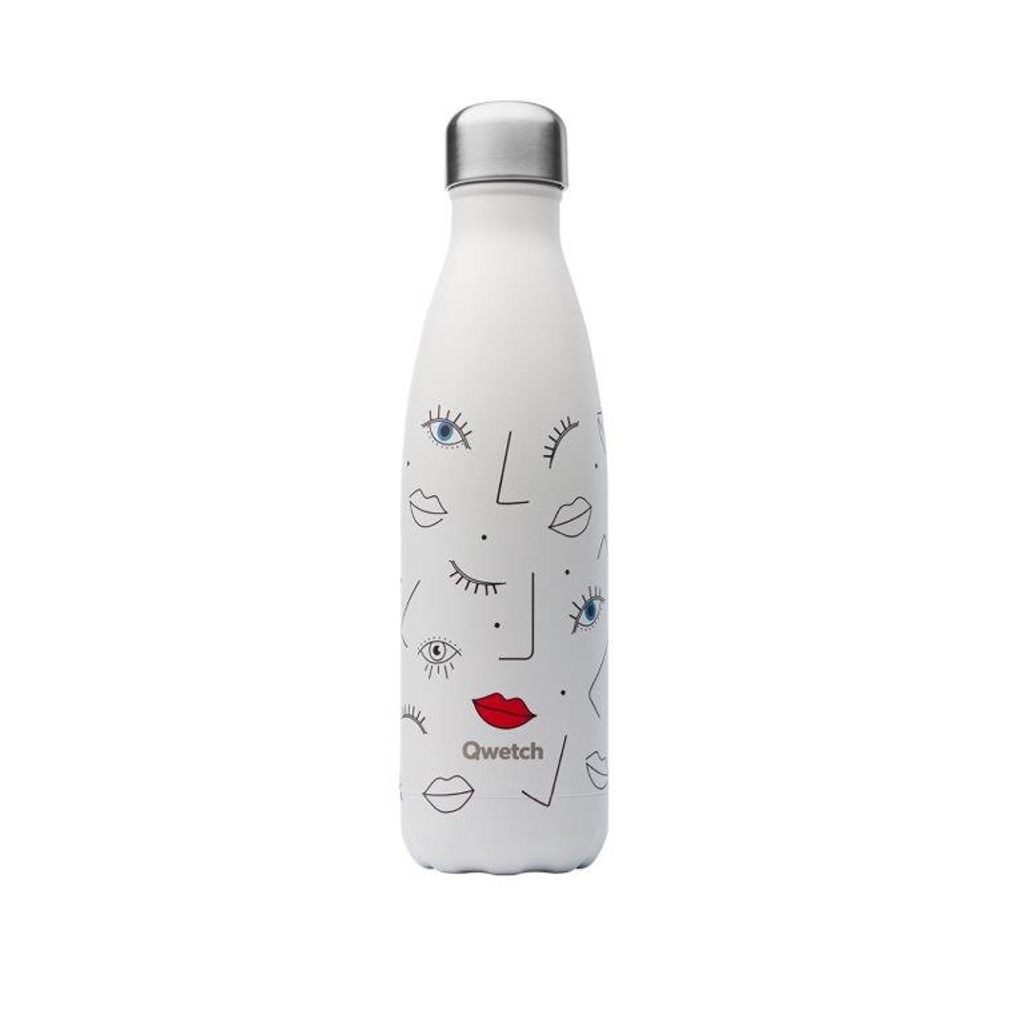 Bouteille isotherme new face blanche 500 ml